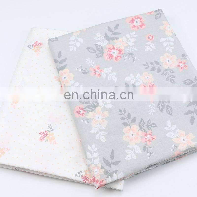 2.35m wide width pure cotton fabric wholesale garden floral printed cotton bedding twill fabric