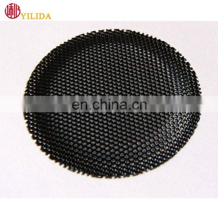 Perforated metal mesh for speaker grille