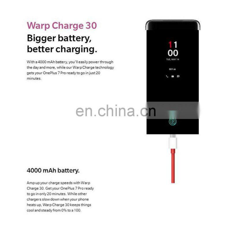 2019 OnePlus 7T Pro Global ROM 855 Plus 8GB 256GB 6.67'' Fluid 90Hz Refresh Rate Screen 48MP Triple Cam 4085mA PHONE