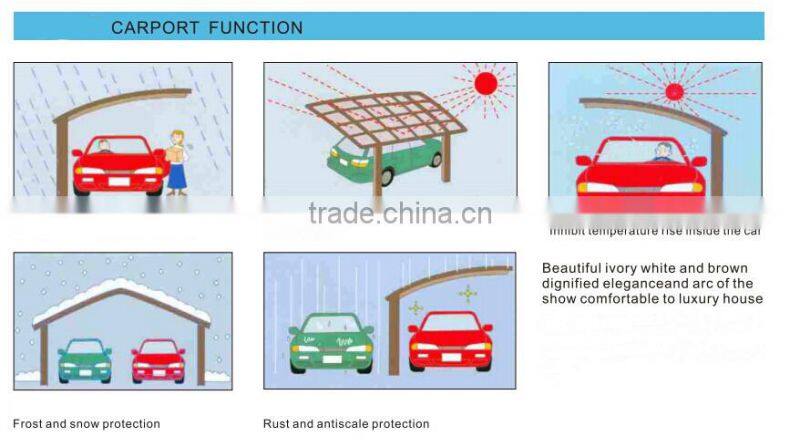 Professional customized car parking shade used metal carports sale with factory price