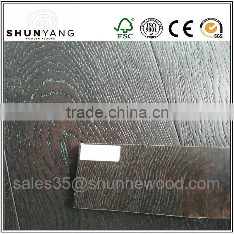 Factory Offer Matt Gloss Engineered Dark Oak Wood Flooring