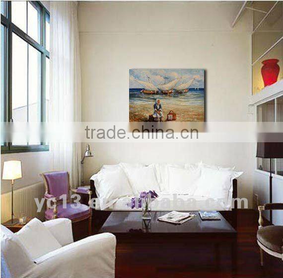 terrific seascape oil painting my future ct-287