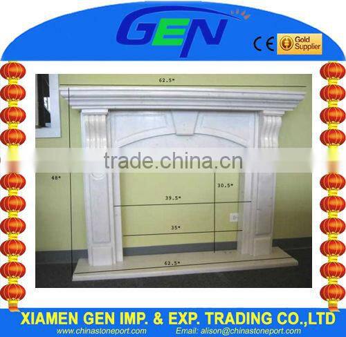 carrara marble fireplace