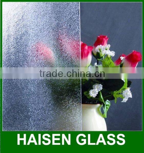 clear/green/yellow FLora figured glass/patterned glass