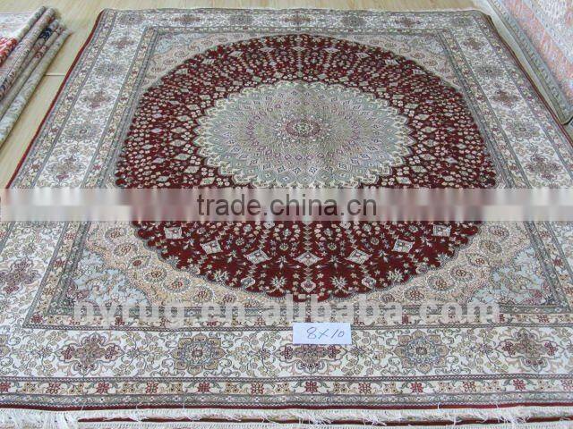 handmade chinese weaver pure silk industrial flat weave rug