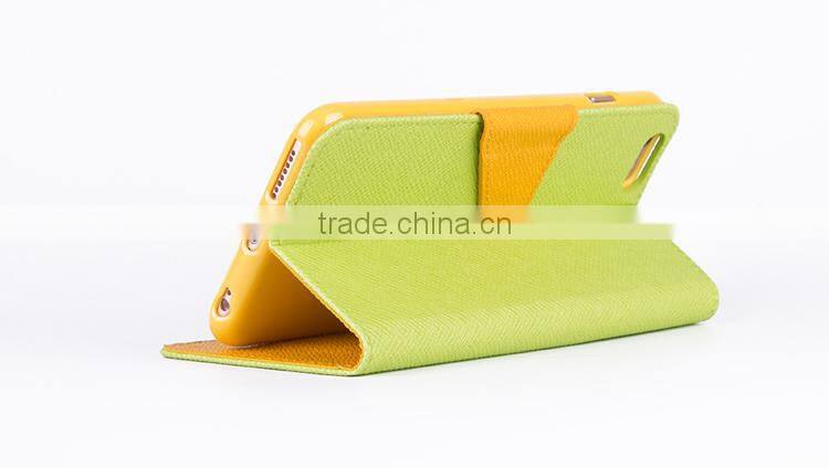 Factory Wholesale leather phone case for iphone 6 plus case phone accessory