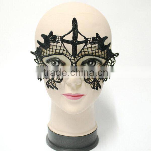 Cheap in stock black lace masquerade ball mask bulk Eye Mask Sexy Lace Venetian Masquerade fancy dress costume