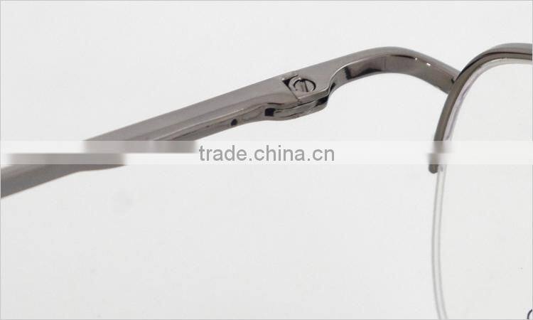 Classic half-rim men metal no brand eyewear optical frames