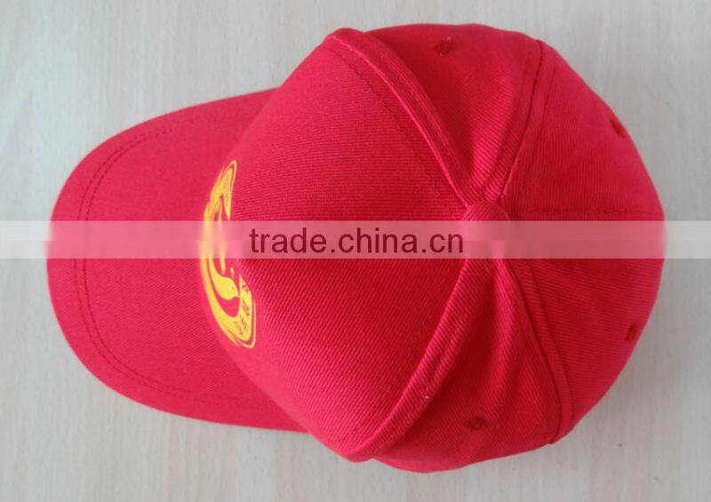 OEM 5 panel cotton print baseball cap for school kids