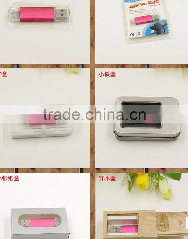Hot selling Wholesale Factory supply smart phone 4GB Super Quality Unique OTG USB flash drive with customized Logo