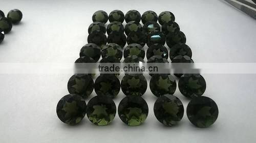 Round Shaped Moldavite Gemstones