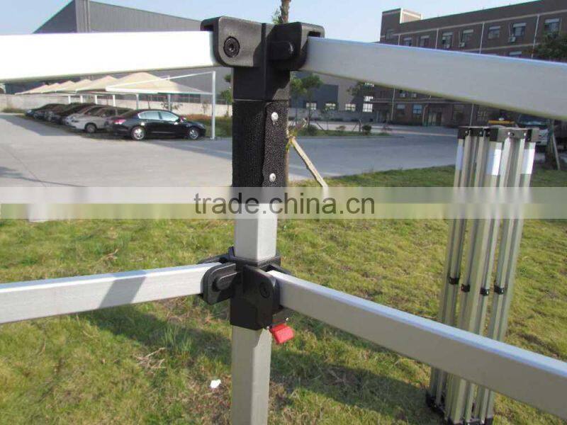 10x10 outdoor aluminum frame folding tent, hex tube pop up gazebo tent 3x3
