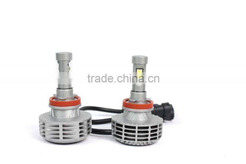 Lanseko 2015 newest G6 fanless all in one 5 color DIY freely h8 auto led headlight bulbs 12v 35w