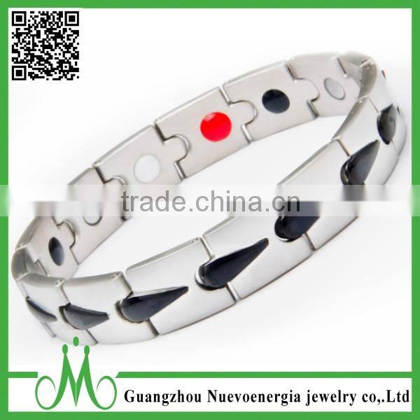 2016 latest fashion bracelet jewelry bio energy health balance stainless steel bracelet