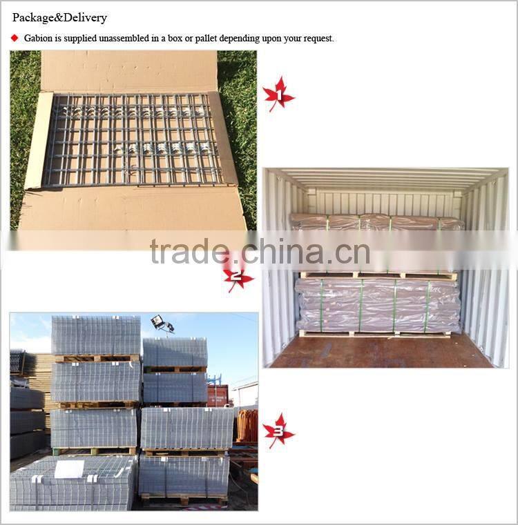 Welded gabion mesh Fencing / gabion wall construction / Gabion Fence