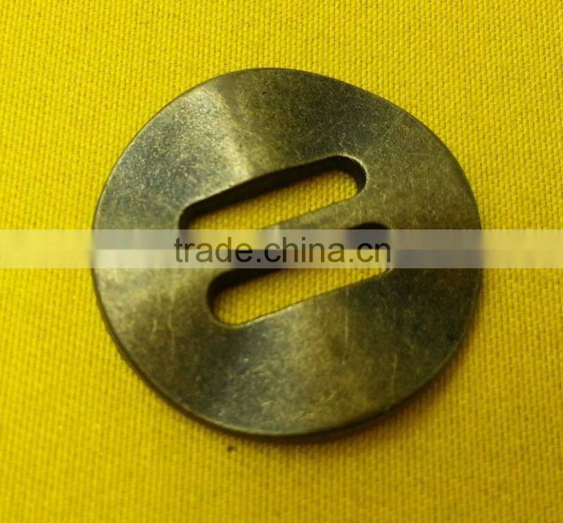 Rectangle Shape Holes Metal Sew-on Button For Jackets -- MS2392