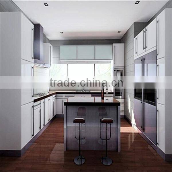 European Style PVC Membrane MDF Cupboard Book Cabinet Kitchen Door Only