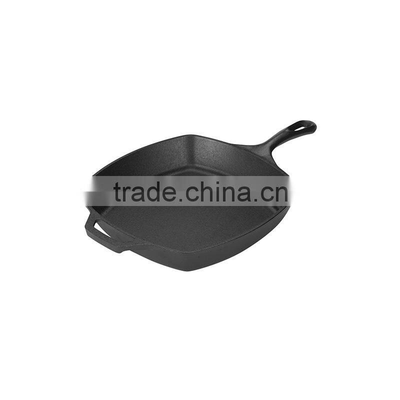 Camping cookware cast iron skillet/fry pan/Grill Pan