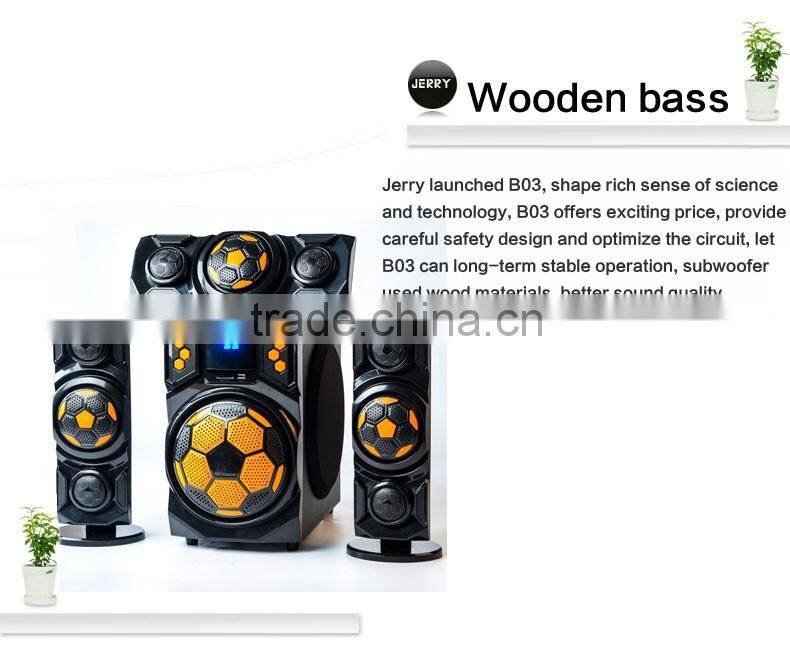 Jerrypower factory supply Professional 2.1/3.1bluetooth speaker in 2016