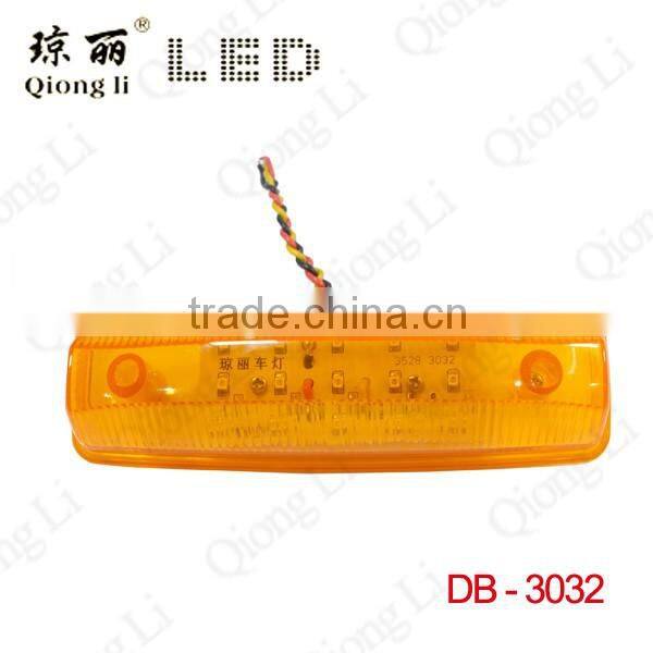 anti-shock PC lens easy mounting 12V super bright side marker led truck light