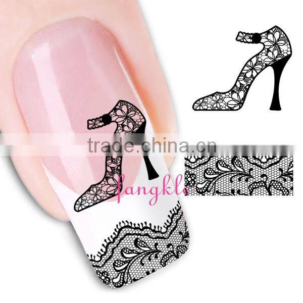 Hotselling girl head nail sticker