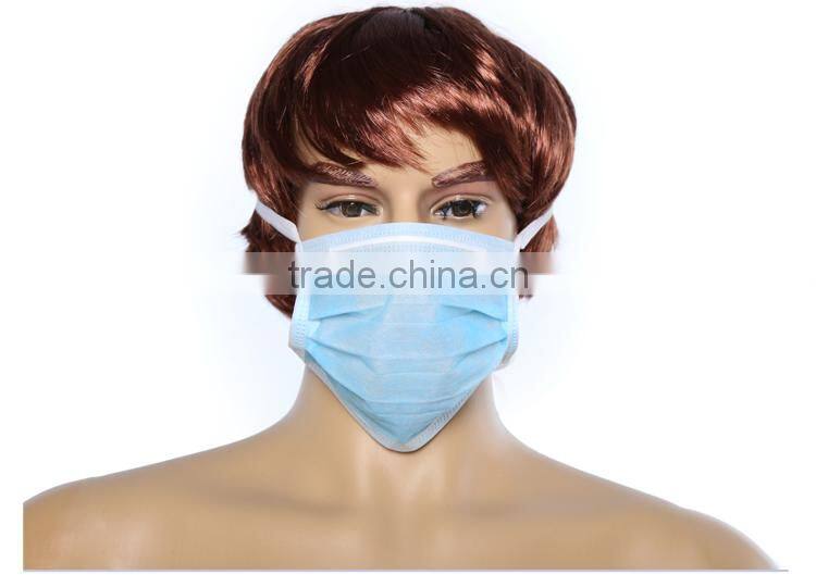 china designer medical dust face mask with tie on