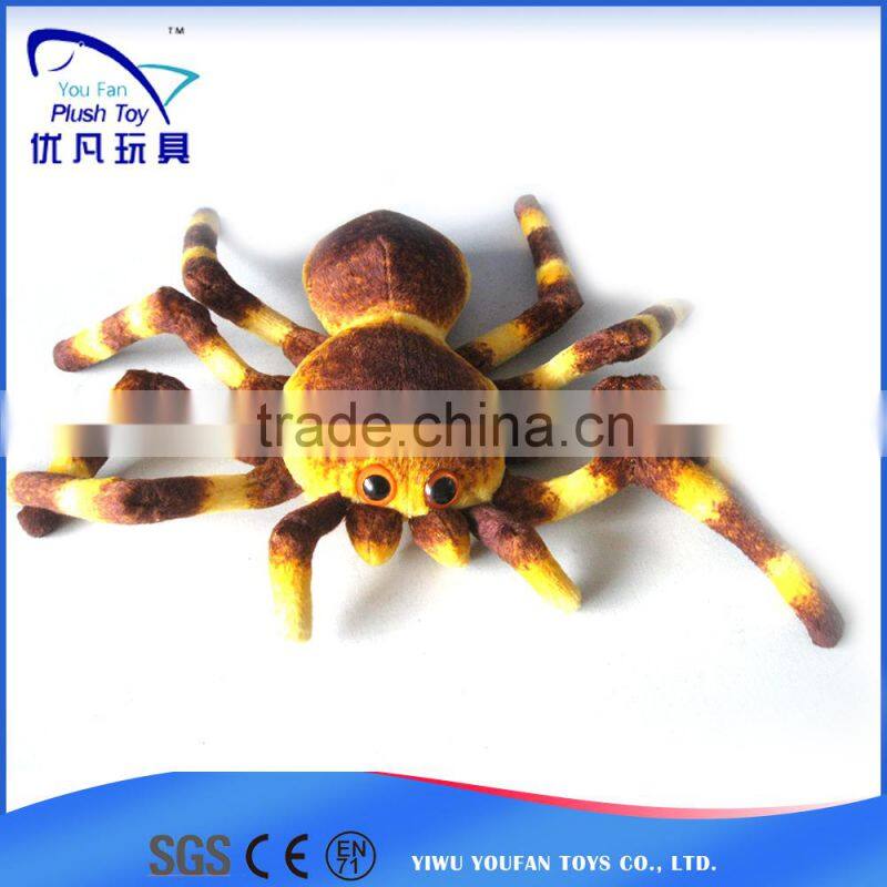 Factory custom kids souvenir 100% pp stuffed animal /plush soft tarantula 2015 high quality hot baby toys