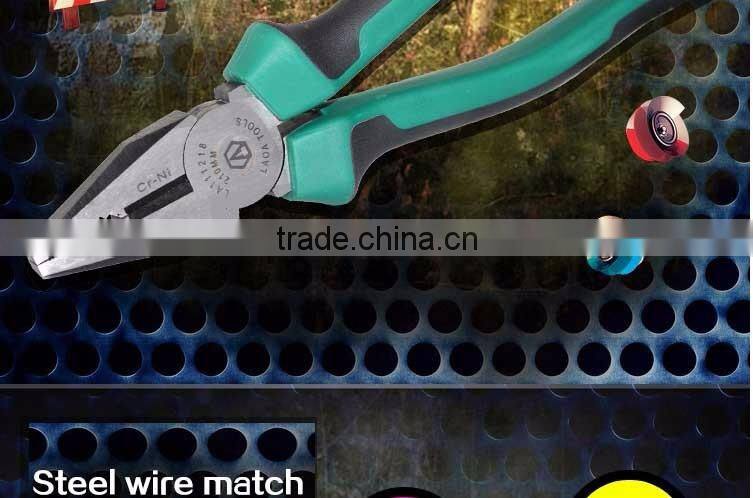 8'' industrial grade safety wire cutting twisting pliers plastic Handle Wire Stripper Plier