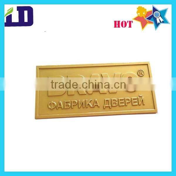 customized Etched enamel equipement logo plate