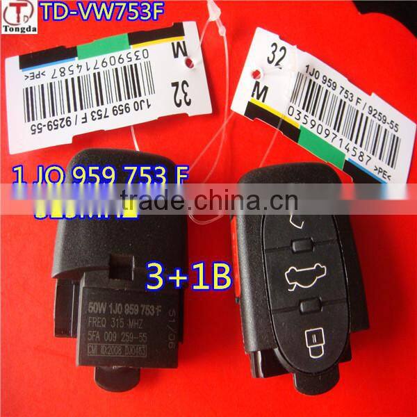 Tongda TD-231G,4D 0867 231 G for A-DI A6 A4 TT C5 3button remote control