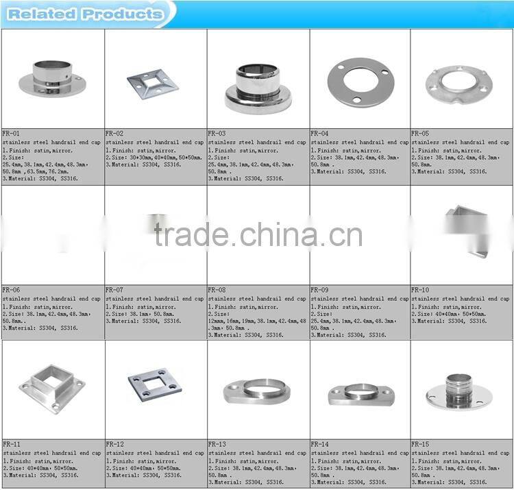 High quality round base plate flange/stainless flange duct flange/plastic handrail cover