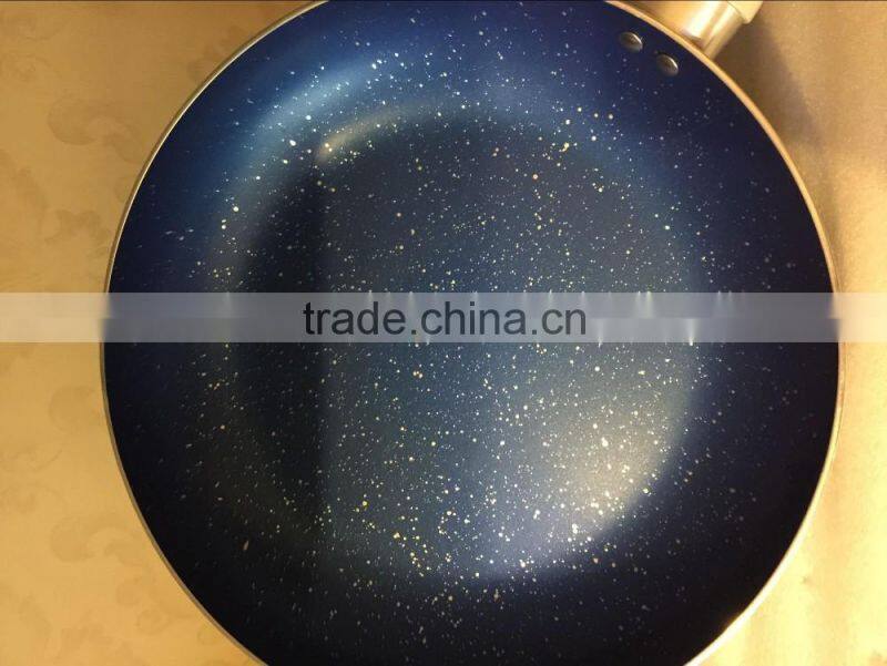 Aluminum Pressed / Forged Nonstick Diamond Stone coating Frying Pans Sapphire Fry Pan Pancake Pan Egg Pan