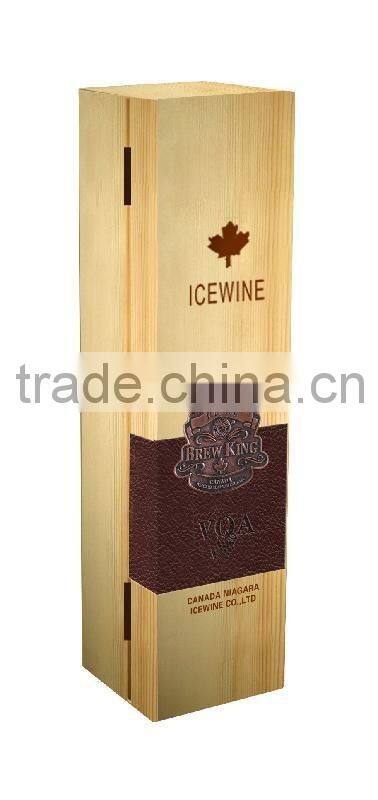 Chinese Customized Single Bottle Wood Wine Box