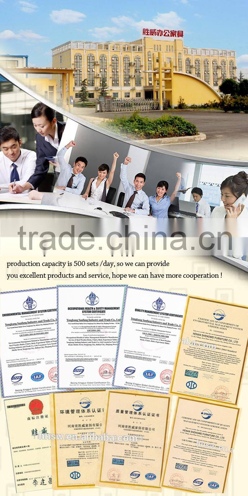 high quality school library stainless steel book shelf wooden book rack