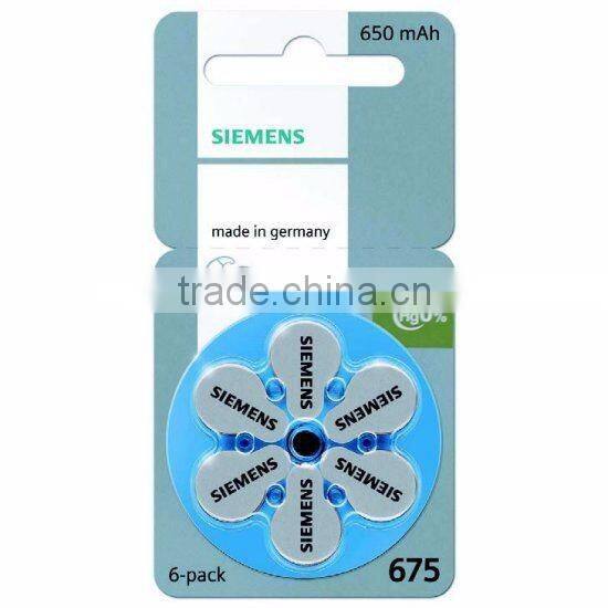 mercury free siemens hearing aid Battery cheap price A10 A13 A312 A675