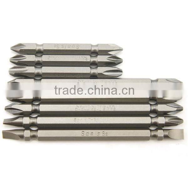8size=one set Double Head Phillips Slotted Screwdriver Bits Electric Screwdriver Head AR-20