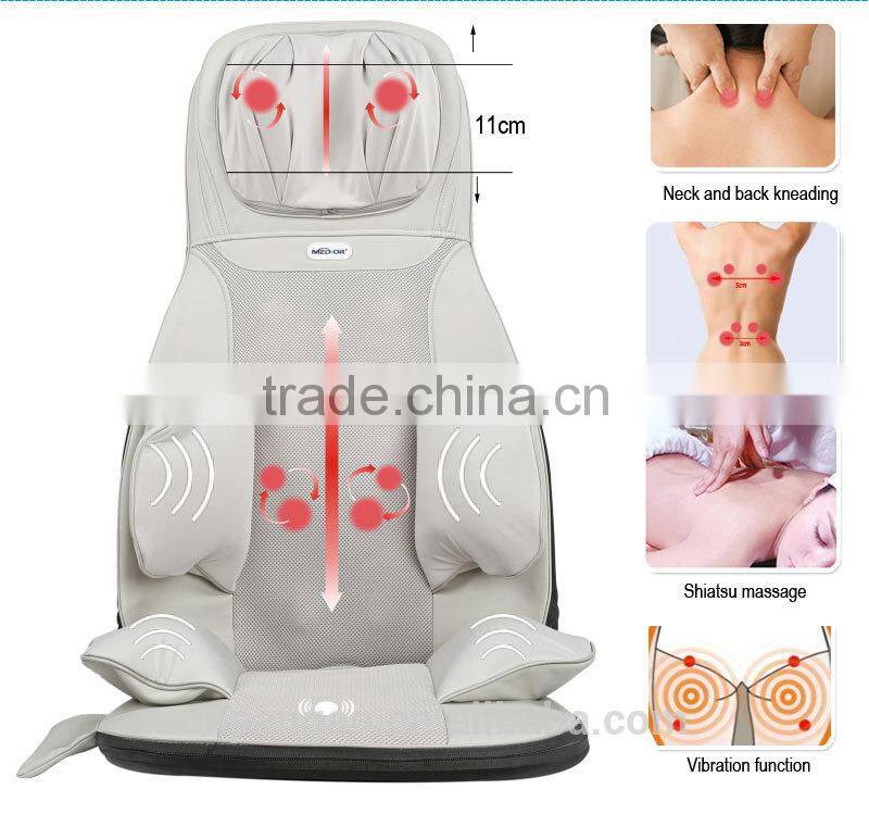 sharper image electric shiatsu massage full body massage mat with heat cussion