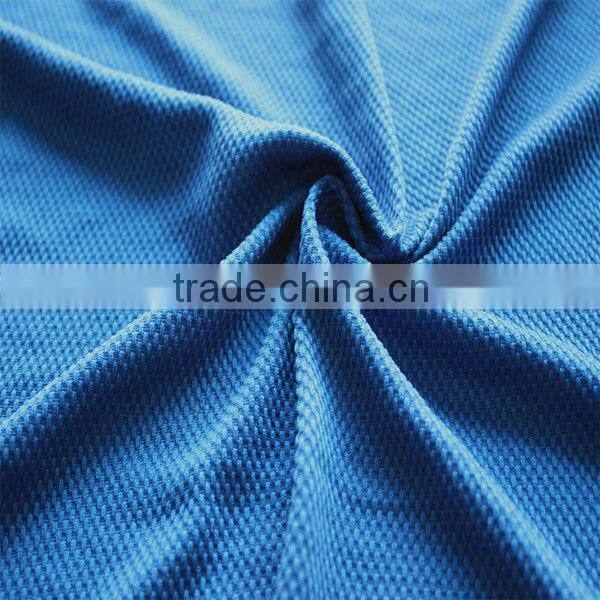 50%coolmax 50%polyester knitted embossed fabric