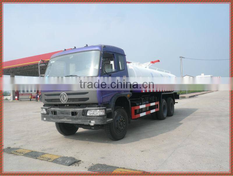 dongfeng 6x4 15000litres waste water suction truck