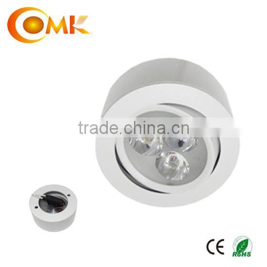3*1W round led surface mounted downlight