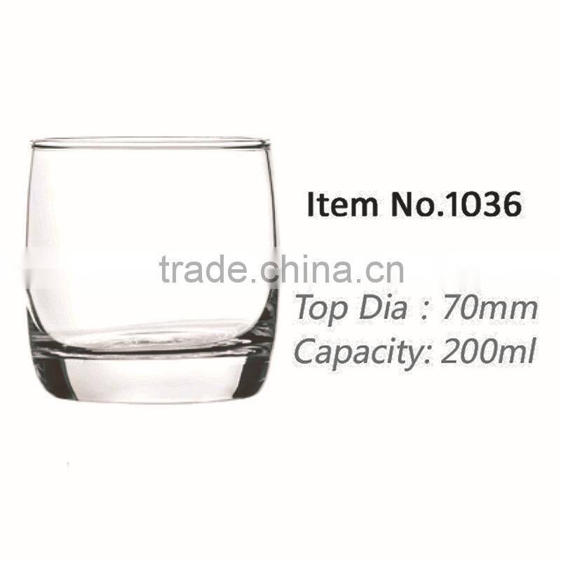 Customized glassware manufacture personalized low-ball drinking glass set of 2 in stocks