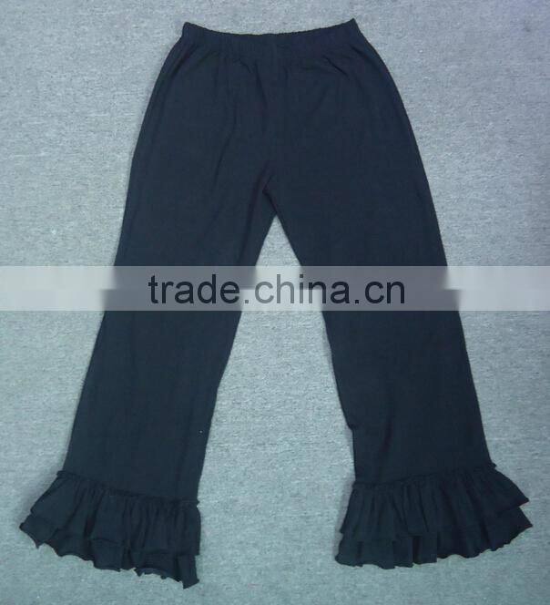 Newest Ladies cotton ruffle pants women loose knit pants