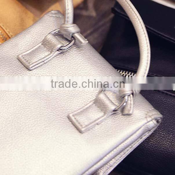 Wholesales small top snap closure girls pu sling bag