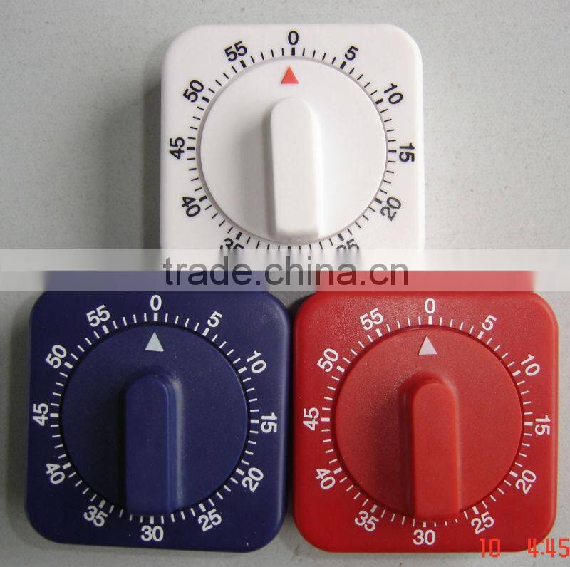 0-60minuts logo printing square shape cooking timer