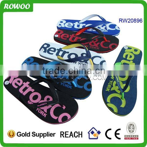 Unique Men Customized Eva Footwear Design Slipper,Customized logo Beach Slipper