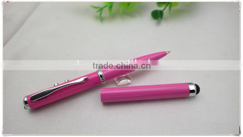 TM-22 4 in 1 multi founction touch pen , laser stlylus pen
