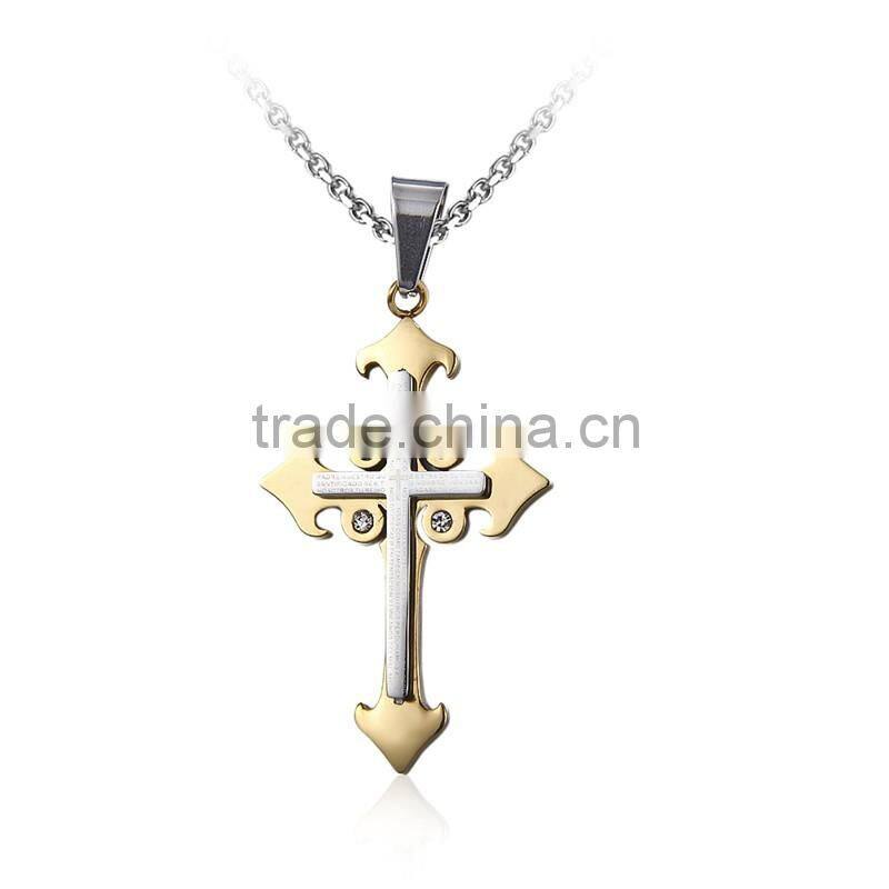 DAIHE stainless steel jesus christ cross pendant