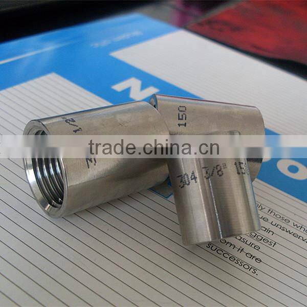 stainless steel ss304 socket O.D. machined pipe fitting