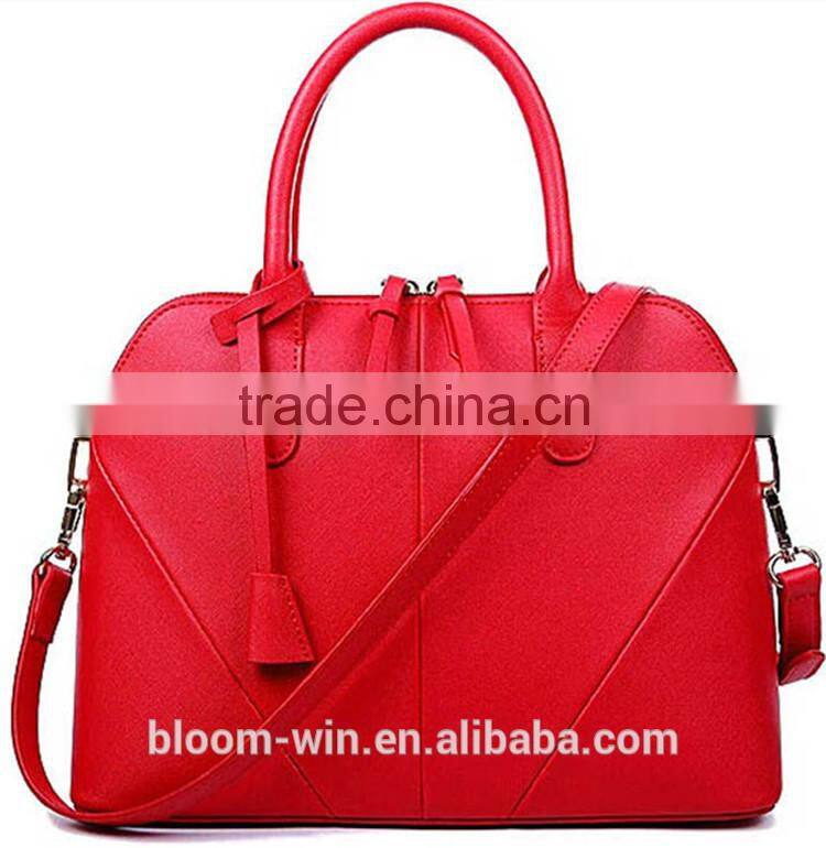 2016 top grain leather bags woman handbag fashion PU leather handbag