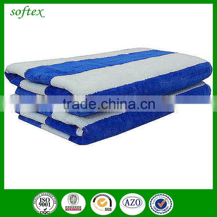 china softex wholesale bathroom 100% cotton navy and white bath towels